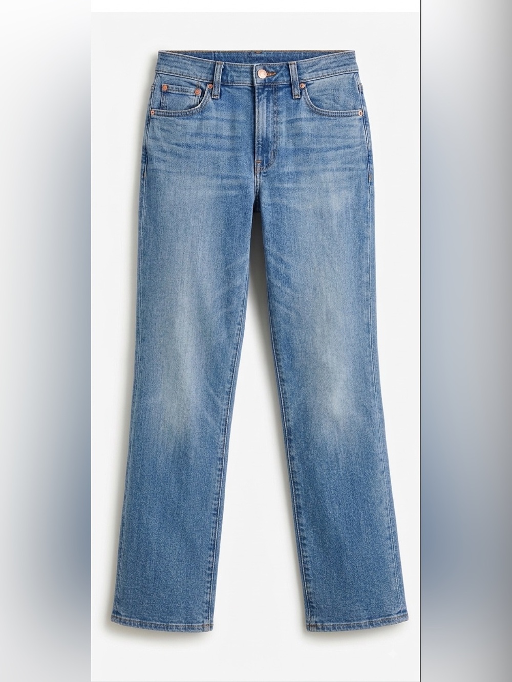 J.Crew Curvy Vintage Slim Straight Jeans Size 27 Warm Surf Wash High Rise
